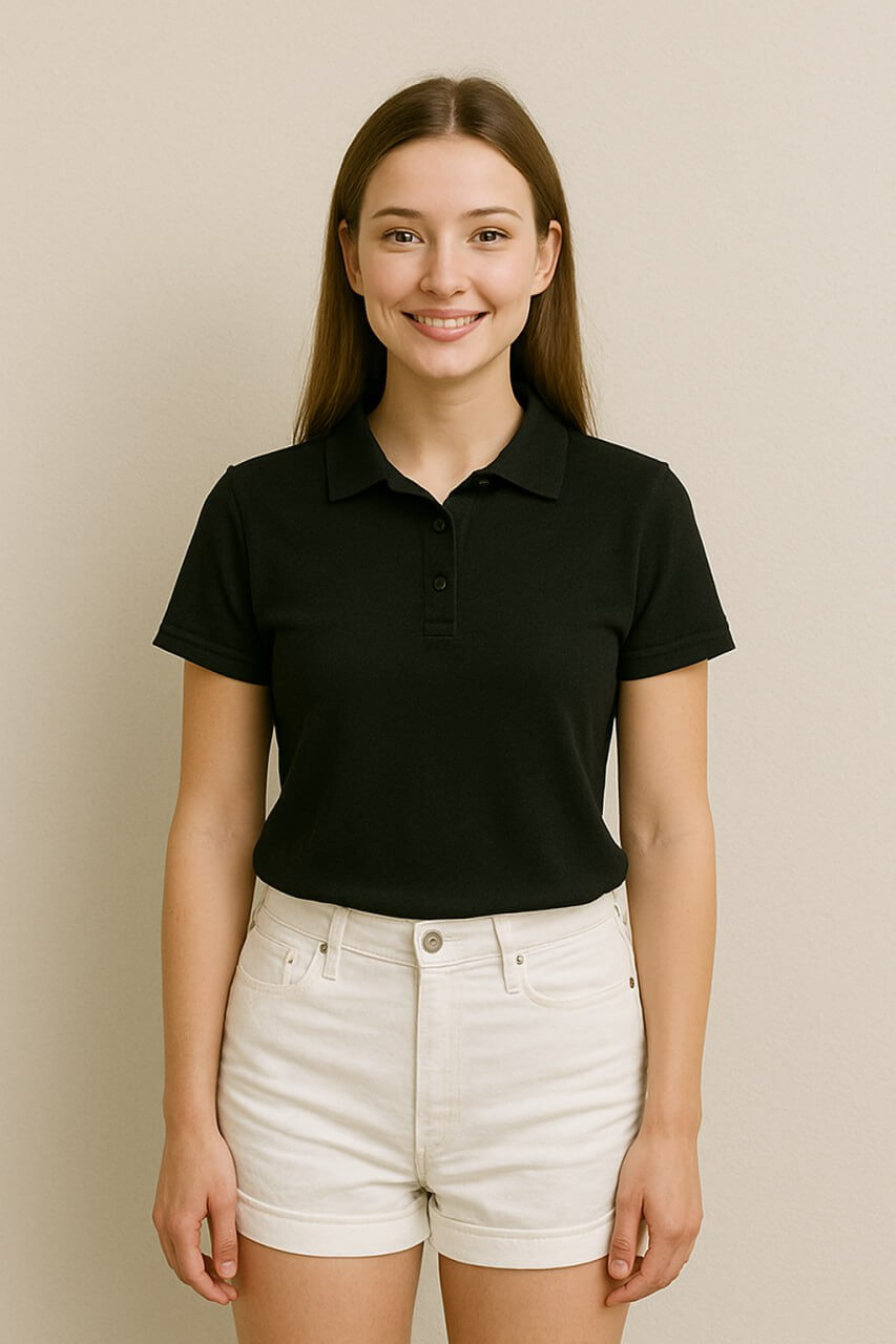Рубашка-поло | Женская | 200 грм² | 100% хлопок, с короткими рукавами