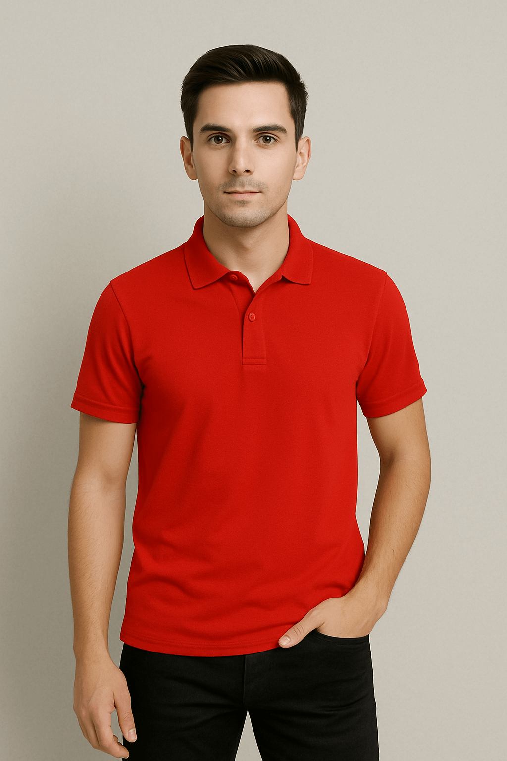Рубашка-поло | Мужская | 200 грм² | 100% хлопок, с короткими рукавами