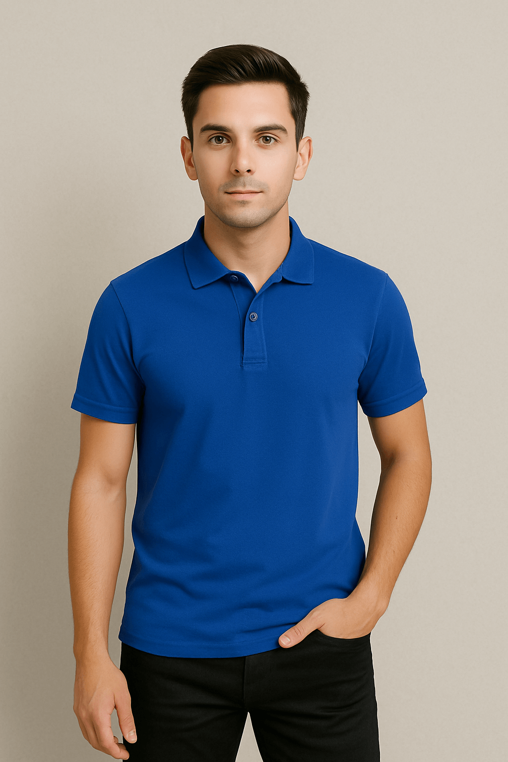 Рубашка-поло | Мужская | 200 грм² | 100% хлопок, с короткими рукавами