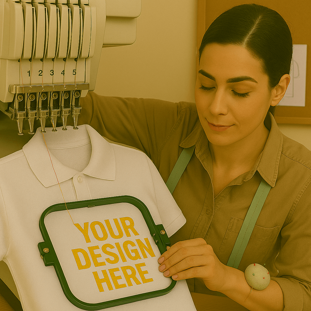 Вышивка на поло