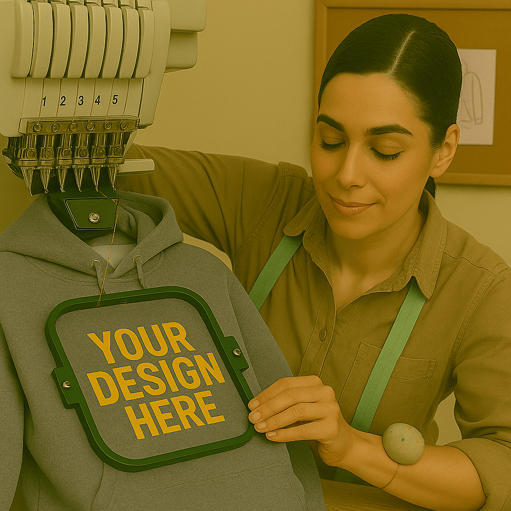 Вышивка на толстовках